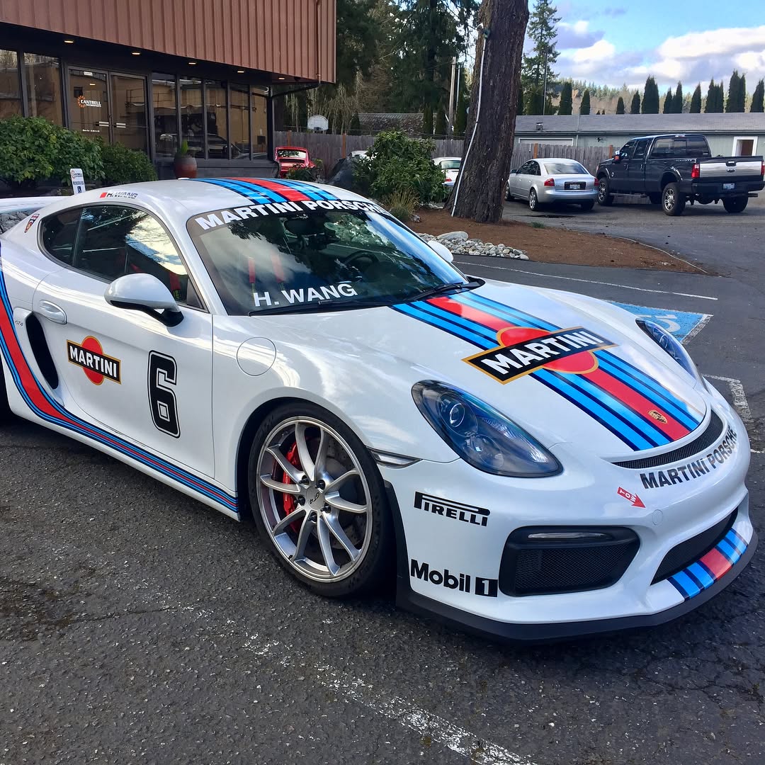 Martini livery track car