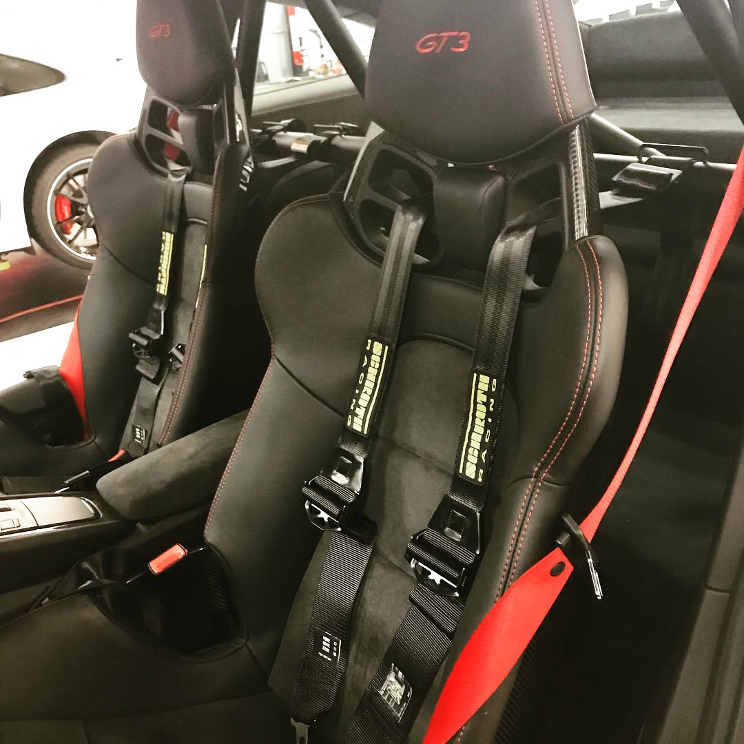 Race seats and harness mounting